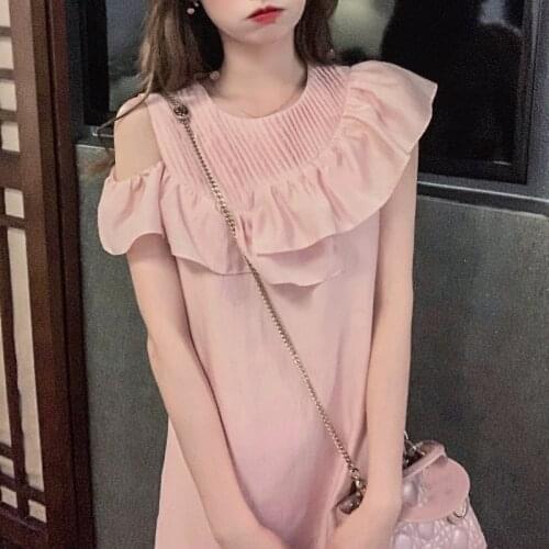 French Sweet Mini Dress Female Design Pure Color Kawaii Dresses for Women Party Korean Fashion 2021 Summer Vintage Y2k Dress