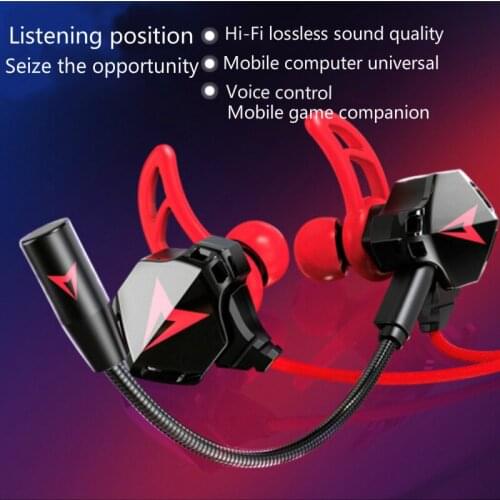 Earphones E-sports Typ-c Chicken Eating In Ear Mobile Game for Apple Android Universal Headset Computer Wired 3.5mm Earbuds