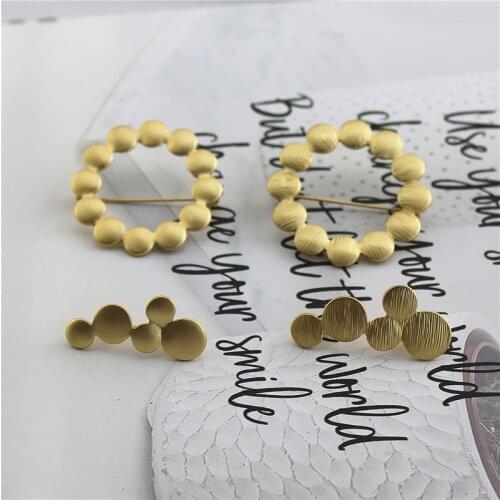 New matte king do do circle brooch Japanese chuan Ming style clothing accessories corsage, Qingdao factory