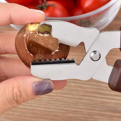 Nut Opener Cutter Gadgets 2 In 1 Quick Chestnut Clip Walnut Pliers Metal Nutcracker Sheller Opener Kitchen Tools Stainless Steel