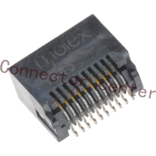 Original SFP Connector For Molex 0.8mm Pitch 20PIN surface Mount SMD 744410001