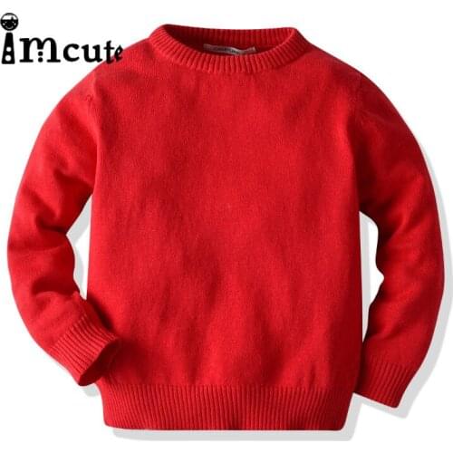 Imcute 2020 Autumn Girls Boys Pullover Sweater Top Baby Children Clothing New Unisex Knitted Sweater Newborn Outerwear Sweaters