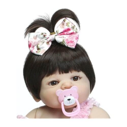 NPK Reborn Doll Hair Wig Black Straight Short Hair Wig For Baby Reborn Girl Sticked Hair Wig To DIY Different Reborn Doll Toys