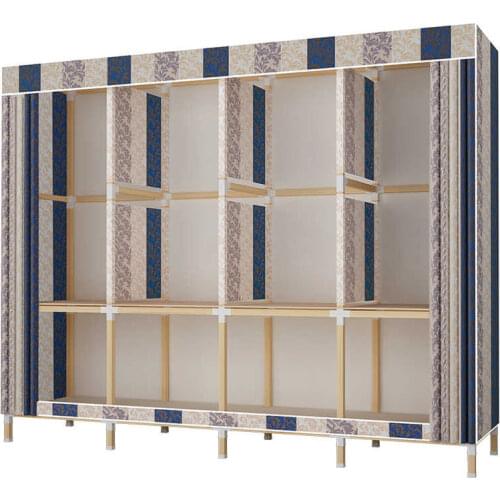 Solid wood baby kids cloth wardrobe household economical modern simple closet rental room strong durable bedroom furniture