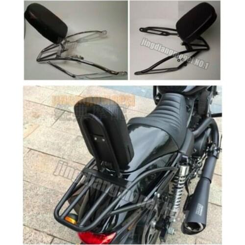 Backrest Sissy Bar Luggage Rack Cushion Pad for Harley Davidson Street 500 XG500 750 XG750 Rod 2014