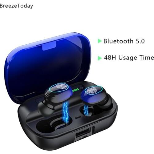 TWS Earphone Bluetooth Headset Wireless Headphones Sports Earbuds With Mic Charging Case For iPhone Huawei Xiaomi OPPO Samsung