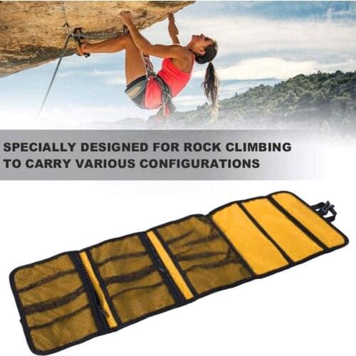 Outdoor Climbing Rope Hook Storage Bag Climbing Equipment Buckle Organizing Bag Bag Bag Tool N7M0