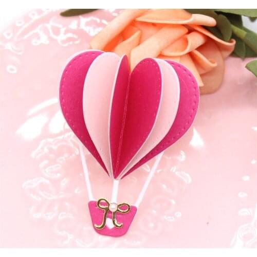 ZFPARTY Heart Hot Air Balloon Metal Cutting Dies Stencils for DIY Scrapbooking Decorative Embossing DIY Paper Cards