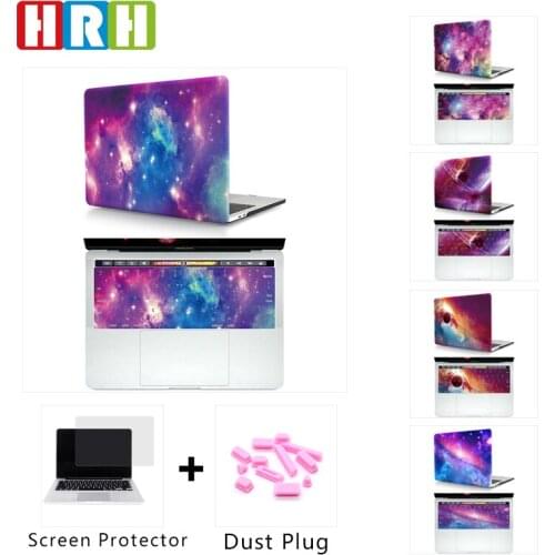 HRH 2in1 Sky Pattern PC Hard Case and Silicone Keyboard Cover for Mac Pro13" A2159 Retina 15" A1707Touch A2159 A2141 A2289 A2251