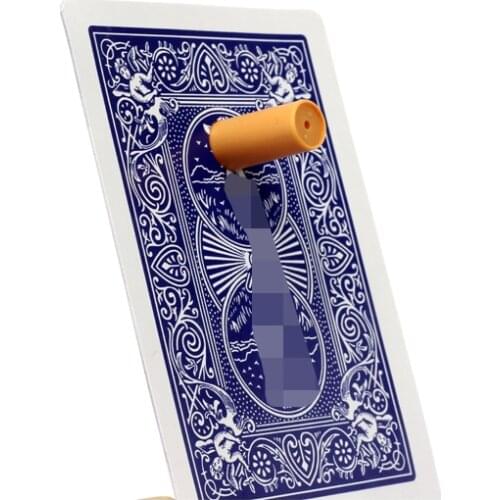 1Pcs Cigarette Thru Through Card Close Up Magic Tricks For Professional Magician Magic Illusions Stage Truco De Magia C2017