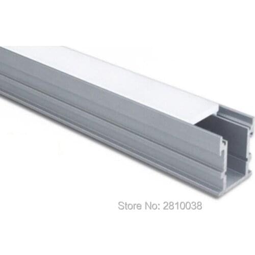100 X 2M Sets/Lot Al6063 T6 U style led profile and 26mm tall led aluminum profile housing for ground lamps