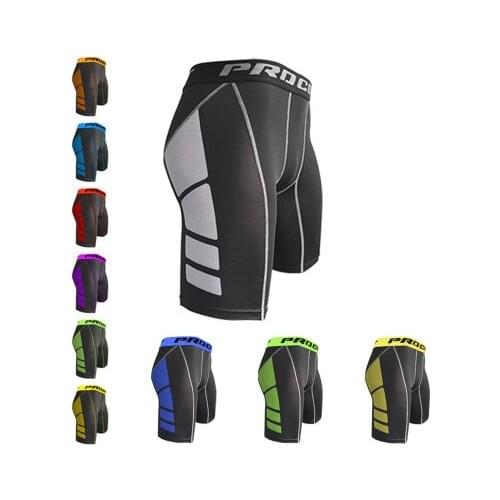 2020 Compression Shorts Men Gym Shorts Tight Bodybuilding Shorts Running Short Sport Training Quick-Drying Bottoms