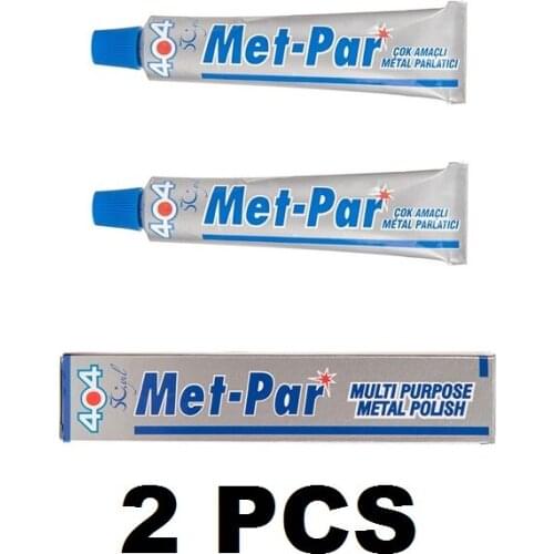 404 Met-Par Multipurpose Metal Polisher 2 Pieces Fast and Free Shipping From Turkey