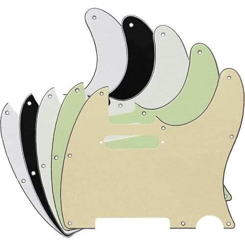 5PCS 3Ply Guitar Pickguard Scratch Plate fit US/Mexican Standard Tele Style Guitar Parts ,Cream/Mint Green/Black/White/Ivory