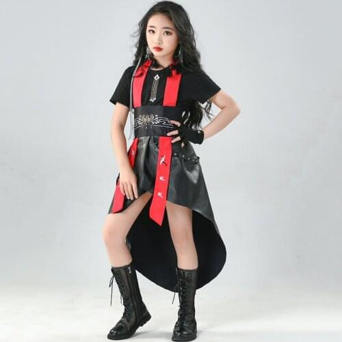 ChildrenS Model Catwalk Stage Costumes Chinese Style Girls Fashion Hip Hop Dance Clothing Jazz Performance Costumes DQS7313