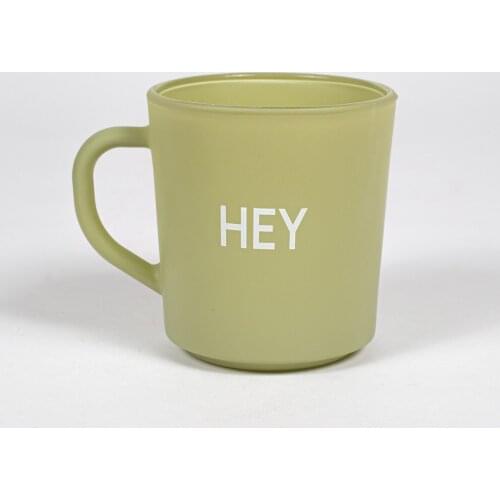 Design Mug - "Hey" Motto | Coffee & Tea Mug | Mint | For Gift | Home & Decor