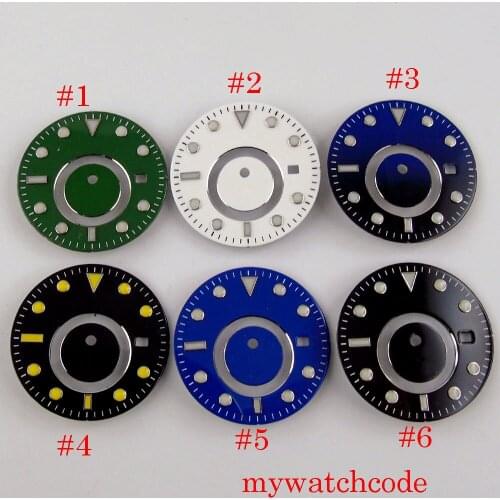 Fit MINGZHU 5833 Automatic Movement Watch Dial White Black Blue Green Color Wristwatch Parts