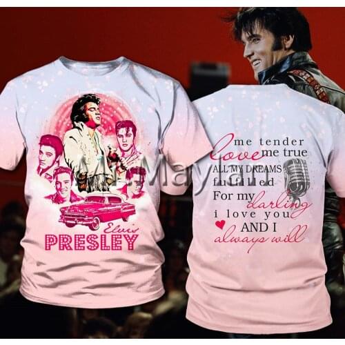 The King Elvis Presley 3D Printed Tee T shirt Men/women Rock Streetwear Tshirt Man Modis Clothes poleras hombre Hiphop Tops CT99