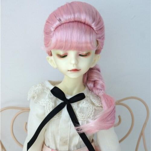 MSD Synthetic mohair Doll wigs 7-8inch 18-20 cm 1/4 French Braids BJD hair
