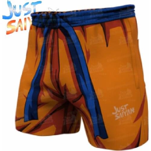 Harajuku Cosplay Anime character 3-D Mens underpants Goku Casual casual slacks Summer beach breeches s-6xl