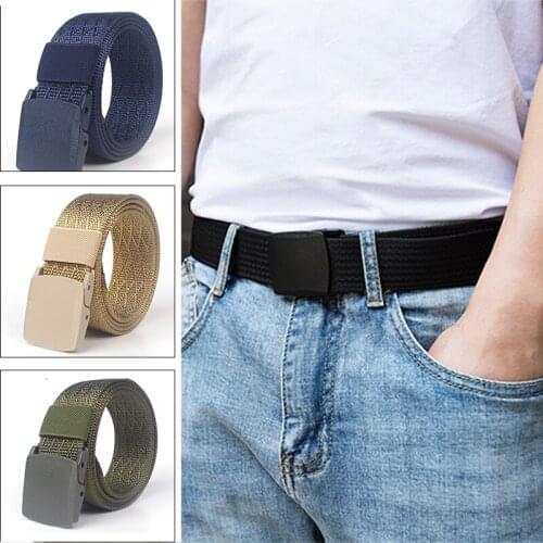 Mens Breathable Tactical Waistband Plastic Buckle Military Web Belt Durable Casual Fashion Hot Outdoor Sports