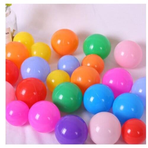 100/200pcs Eco-Friendly Colorful Plastic Ball Toys Soft Ocean Balls for The Pool Baby Swim Pit Toy Stress Air Ball Outdoor Sport