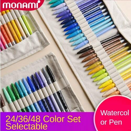 24/36/48 Color Colorful Gel Pen Set Student Watercolor Note Marker Pens Notebook Painting Graffiti School Supplies Sationery