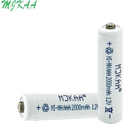 2000mAh Ni-mh 1.2V AAA Rechargeable Battery 3A Batteries for Camera Toys Remote Controls Radios Torches Clocks Toys