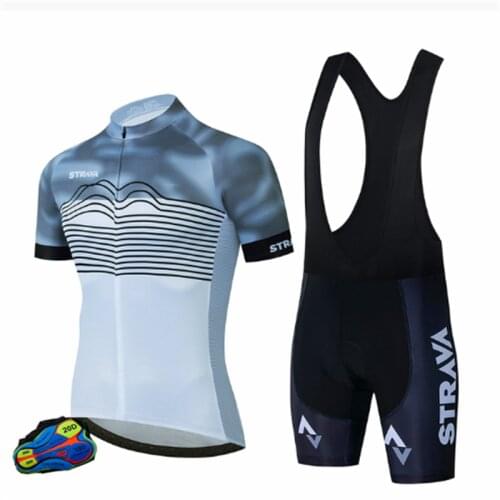 2021 STRAVA New Mountain Bike Clothing New Breathable Cycling Clothing Summer Cycling Clothing Set Close-Fitting Bicycle Suit