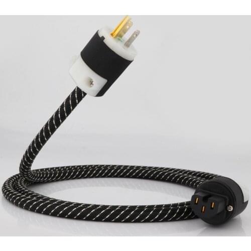 New Preffair D501SG Hi-End signature hifi audio US power cord pure copper power cable power plug connector US AC power cord