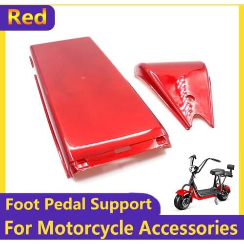 Red Plastic Shell Foot Pedal Support Front and Rear Support for Citycoco Harley Modified Accessories Parts m365 battery