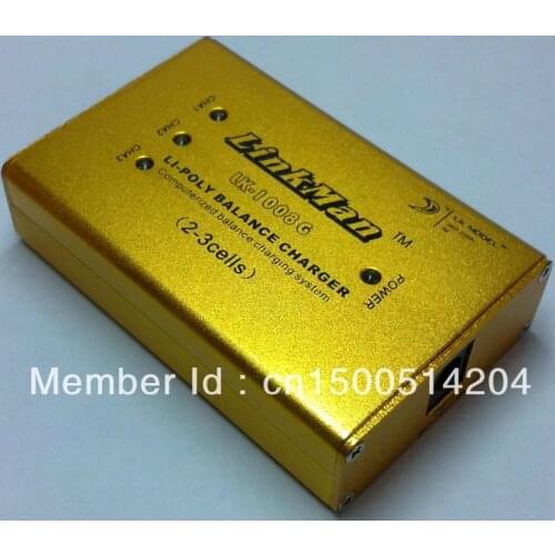 Wholesale, Free shipping! LK-1008G metal case 2-3S Lipo Battery Balance Charger 7.4v-11.1v simple charger
