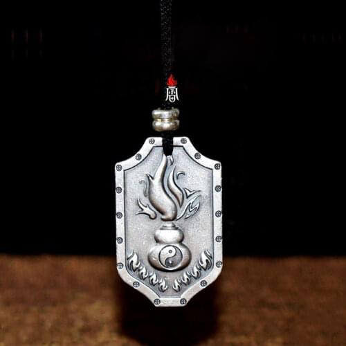 The New Thunder Fire Make Gossip Blessing Green Gourd Necklace To Ward Off Evil Spirits And Protect Safety Amulet Pendant