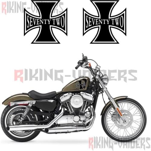 Custom Cross Decals Fuel Tank Stickers Fender Sticker For Harley Sportster XL1200V Seventy Two