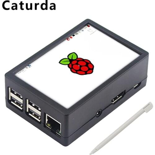 Raspberry Pi 3 Touch Screen 3.5 inch TFT LCD 480*320 GPIO Display Monitor with ABS Case Box for Raspberry Pi 4 Model B / 3B+ /3B