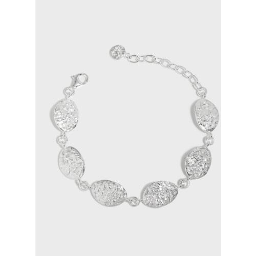 SHANICE INS 925 Sterling Silver Niche, light luxury design, minimalist and versatile leaf texture bracelet Drop Shipping Gift