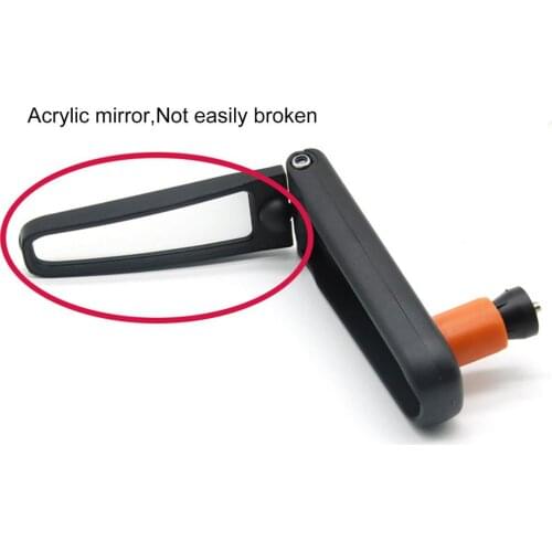 Bicycle Folding Rearview Mirror Acrylic Bicycle Rearview Mirror Folding Convex Handlebar View Reflector for Cycling