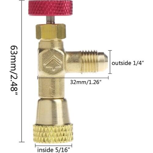 1PC R410 90 Degree Refrigeration Adapter Connector Gauges Hose Refrigerant Mar28