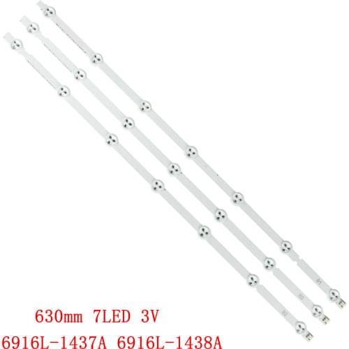 630mm 7 LED Backlight Lamp Strip for LG 32 TV 32ln541v 32LN540V A1/B1/B2-Type 6916L-1437A 6916L-1438A 6916L-1204A 6916L-1426A