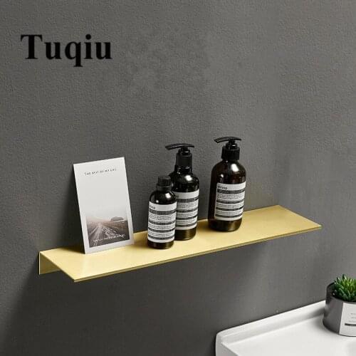 Bathroom Corner Shelf Aluminum Bathroom Shampoo Shelf Brushed Gold Bath Shower Shelf Soap Holder building materia