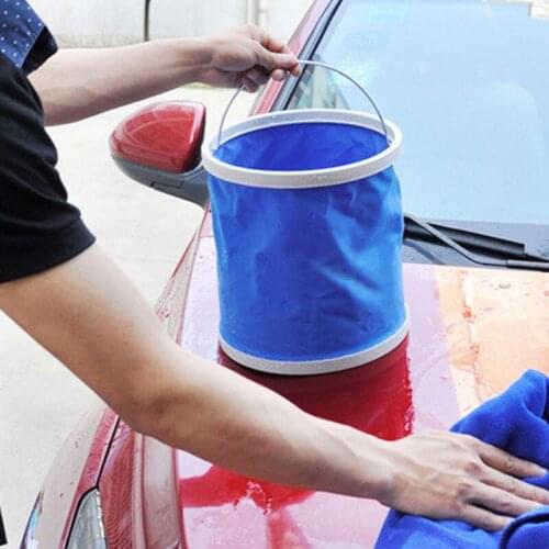Thickening Portable Folding Bucket Car Storage Bucket Cleaning Tools for Volvo S40 S60 S80 XC60 XC90 V40 V60 C30 XC70 V70