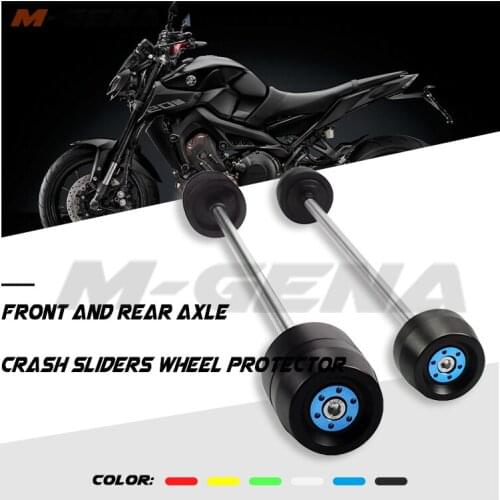 Rear Front Axle Fork Crash Slider For MT-09 FZ-09 2014-2017 MT09/SP FZ09 Motorcycle Wheel Protector MT FZ 09