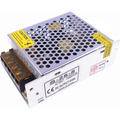 DuoWeiSi 3D Printer Parts 5V 5A 25W power supply LED display constant voltage DC regulated output switching power supply