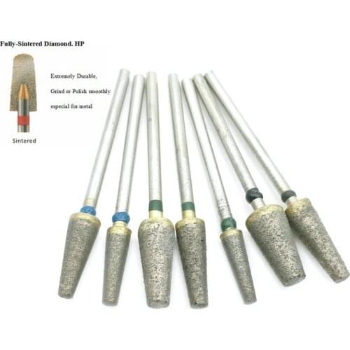 1Pc Fast Trimming Fully Sintered Diamond Burs Sintering Grinding Head Polishing tool For Metal Dentist Tool