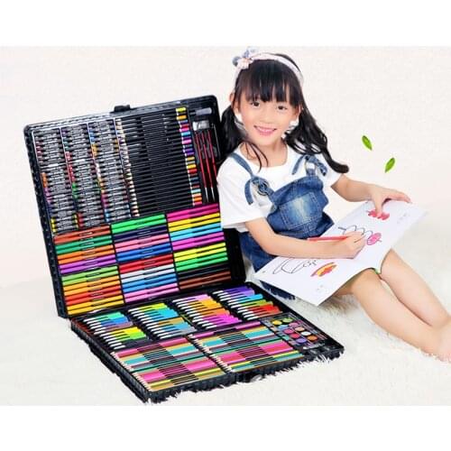 288PCS Children Painting Art Set Kids Gift Watercolor Drawing Art Marker Brush Pen Set For Children Daily Entertainment Toy Gift