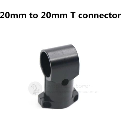 Aerops Agricultural spraying drone landing gear adapters CNC aluminum alloy T connector 20mm to 20mm