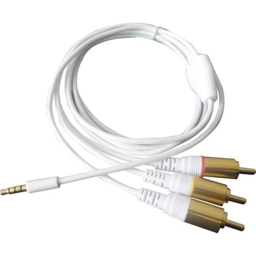 3.5mm to 3RCA audio video cable 2meter