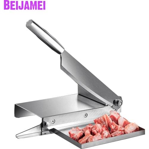 BEIJAMEI Bone Cutting Machine Household Manual Bone Saw Machine For Bone Sawing Raw Fish Chicken Meat Cutter