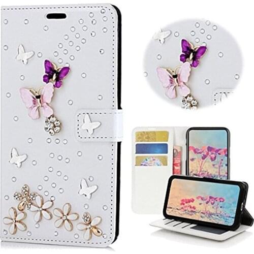 3D Bling Stand Leather Case for Huawei P20 Lite Honor 10 7a pro P smart Z 2019 7x 9 8 Lite honor 7c Pro Y7 Y9 Y6 Prime 2018 2019