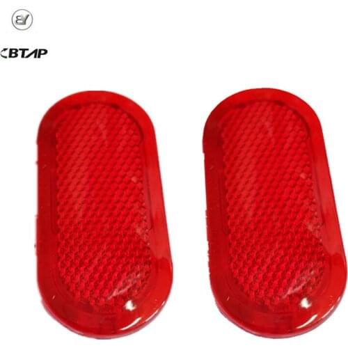 BTAP New 2 Pcs Red Door Panel Warning Light Reflector For VW Beetle Caddy Polo Touran 6Q0947419 6Q0 947 419 Original Quality